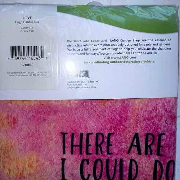NIP Lang Large Decorative Garden Flag “Love” 28 x 40 - Picture 3 of 6
